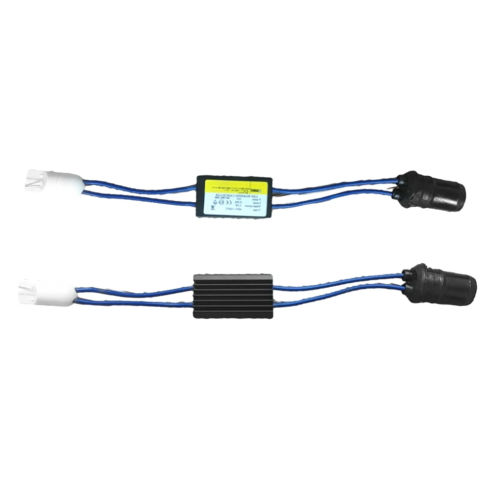 Cancelador de advertencia LED para luces de coche, módulo de resistencia de carga OCB T10 W5W 194 501, sin Cable de Error, cableado de resistencia,