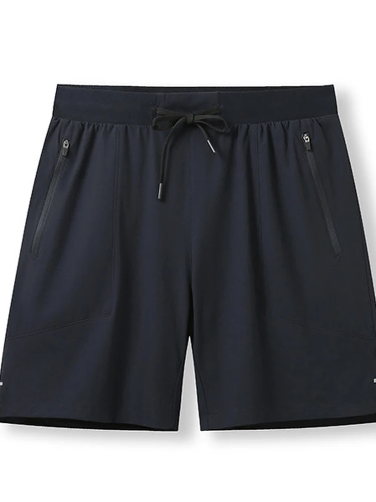 LTT Series Men's Reflective Fitness Shorts Breathable Quick Dry Outdoor Sports Shorts Straight Leg Nylon Spandex Blend