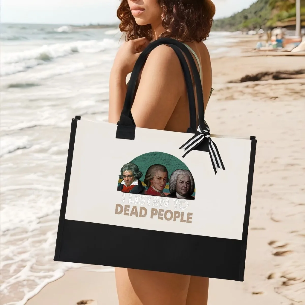 

композитор! Новое поступление 2026 года, модная практичная просторная многоразовая большая сумка с узором и принтом, 2-цветная сверхпрочная большая сумка на плечо