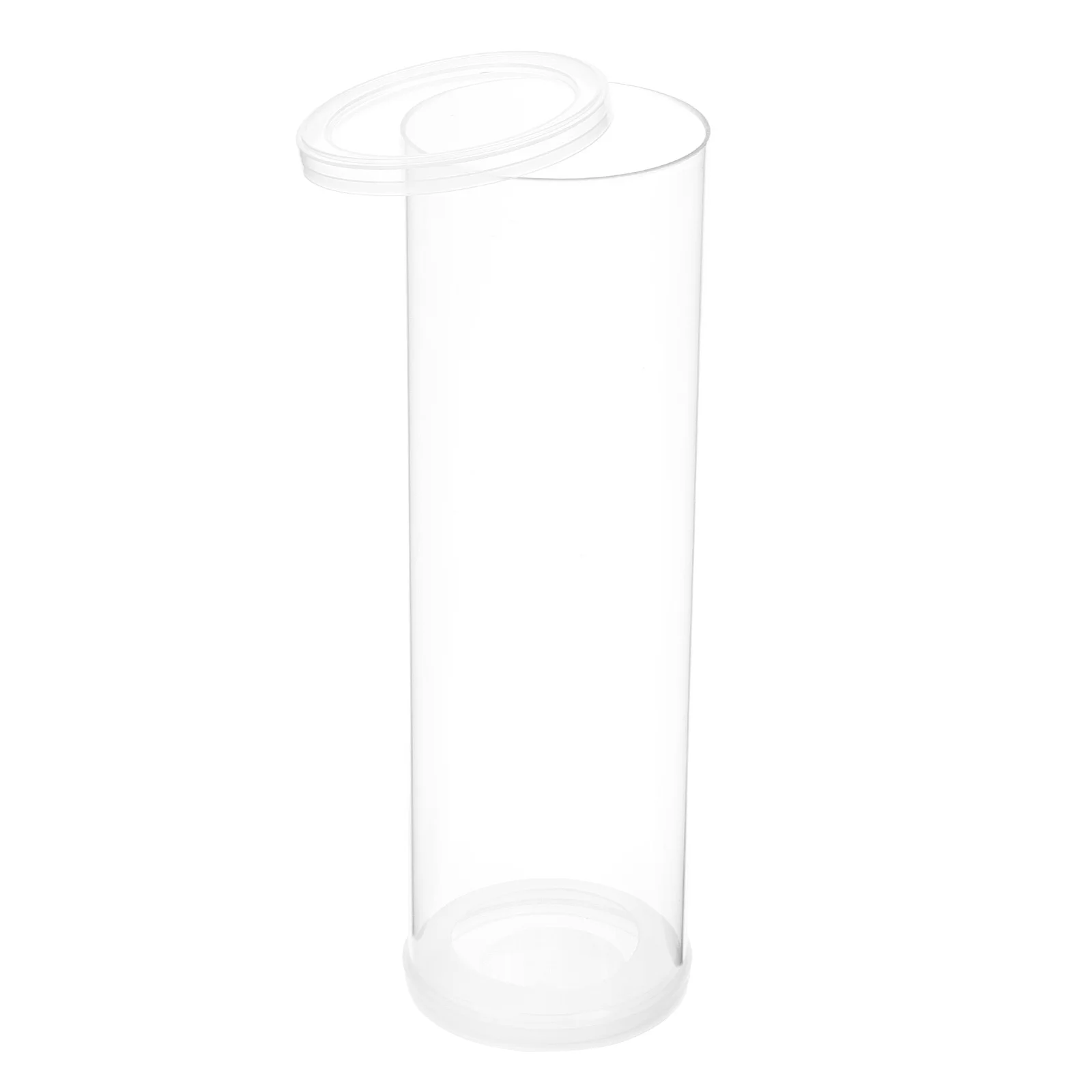 

Shuttlecocks Storage Magnetic Tube Transparent Badminton Ball Holder Case Organizer for Indoor Outdoor Gym Courtyard Education