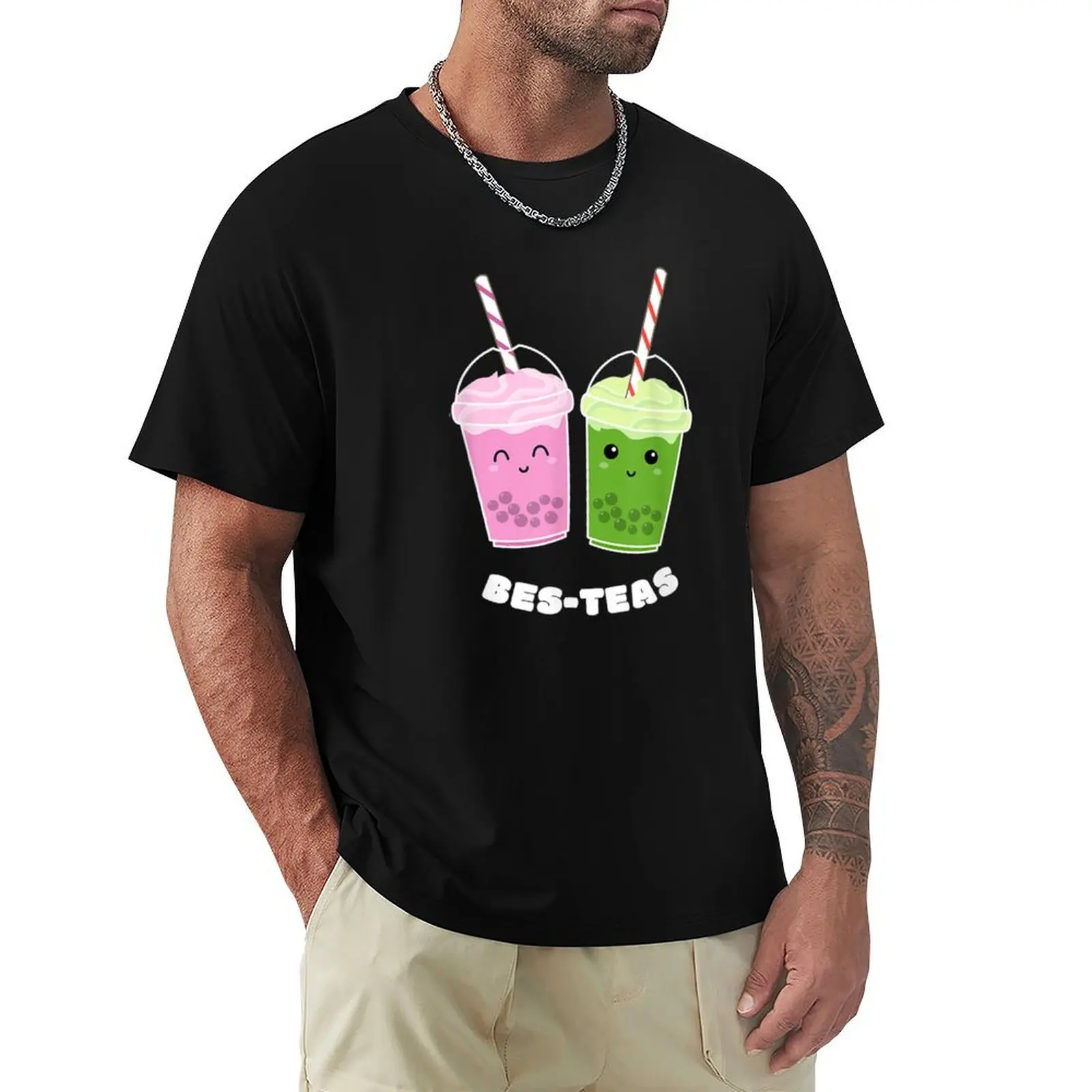 

Funny Bes Teas Bubble Tea Gift For A Friend T-Shirt aesthetic clothes man clothes croswit shirt man mens t shirts top quality