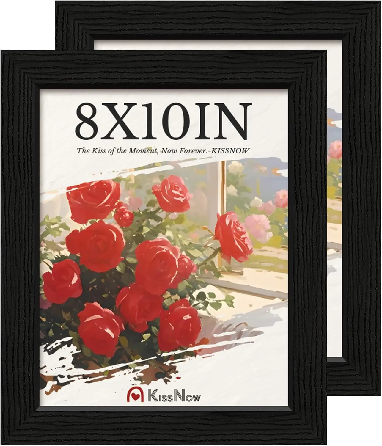 

8X10 Picture Frame 2 Pack, Bla Solid Wood Gallery P Frame, Wall Hanging Or Tabletop Display