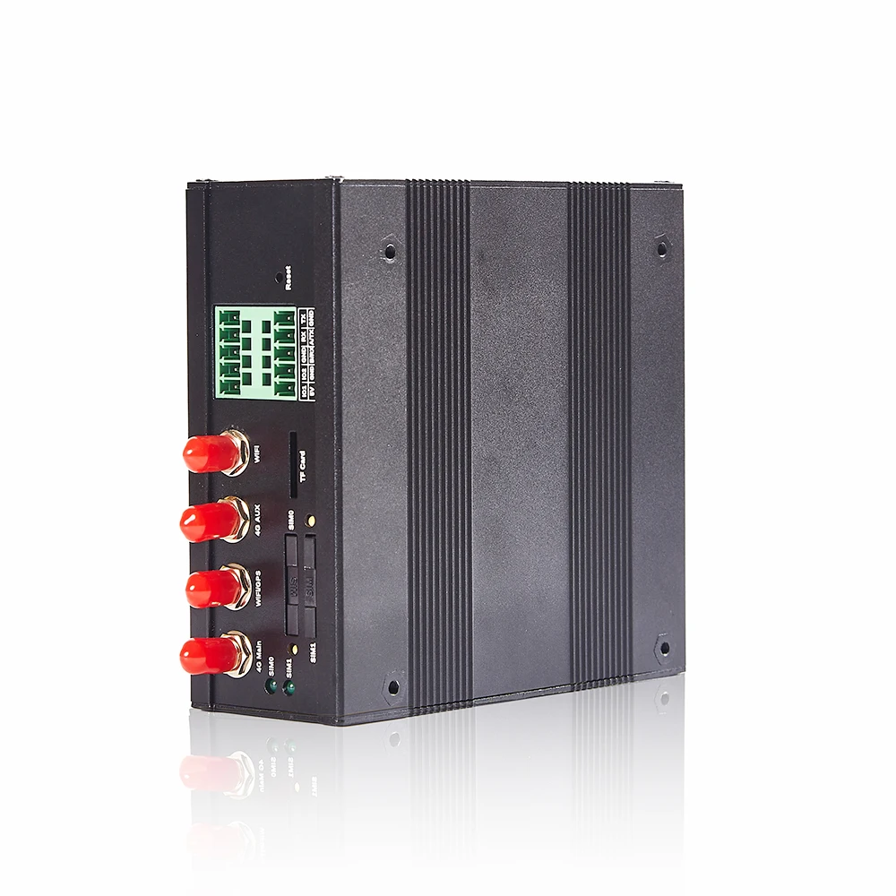 Transparent Transmission Wide Voltage Input DC7 to 40V Rugged Industrial 4G LTE Dual SIM Serial Router for M2M IoT