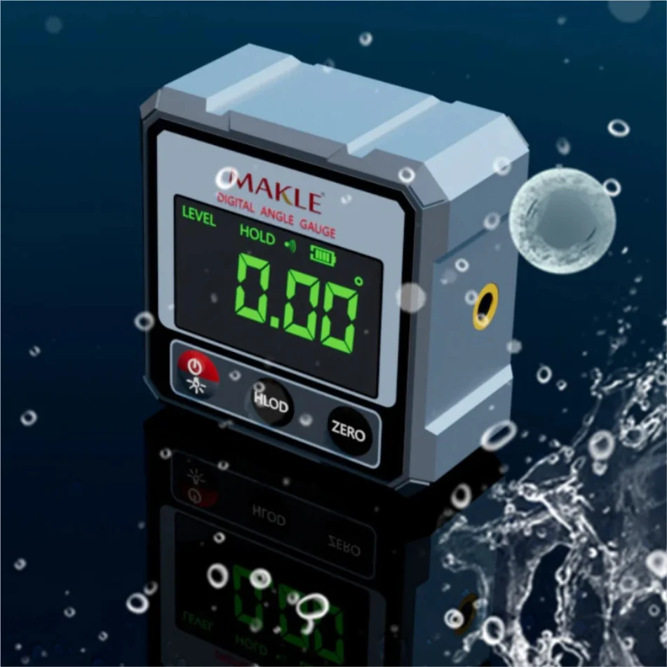 2-side Laser Digital Protractor Inclinometer Laser Level Ruler   Inclinometer Magnetic Base Goniometer Magnet Angle Finder