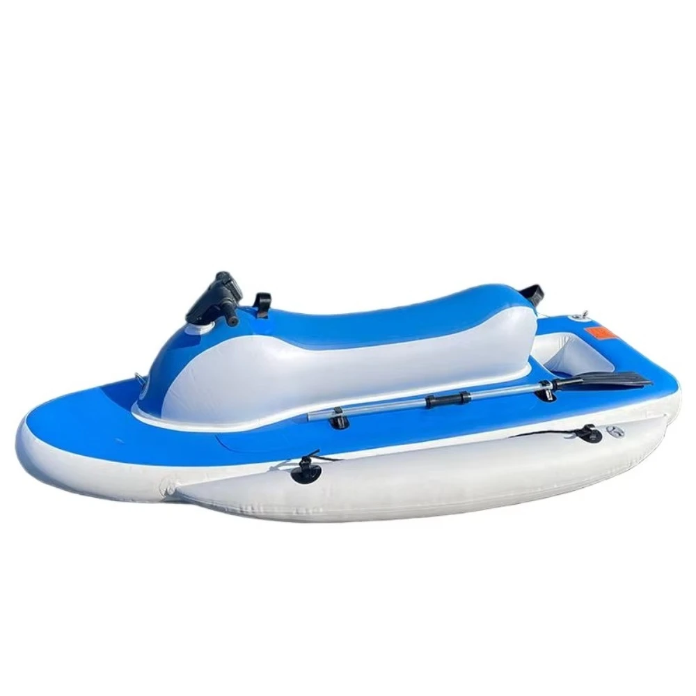700W Water Floating Inflatable Electric Jet Ski Boat Electric Motor Rowing Boats for Water Sports