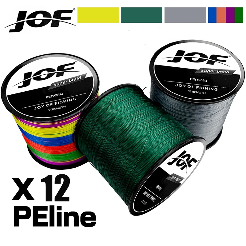 12 Strands PE Braided Fishing Line 500m Japan Super Strong Smooth Multifilament Wire 25/30/39/50/65/77/92/120LB For All Water