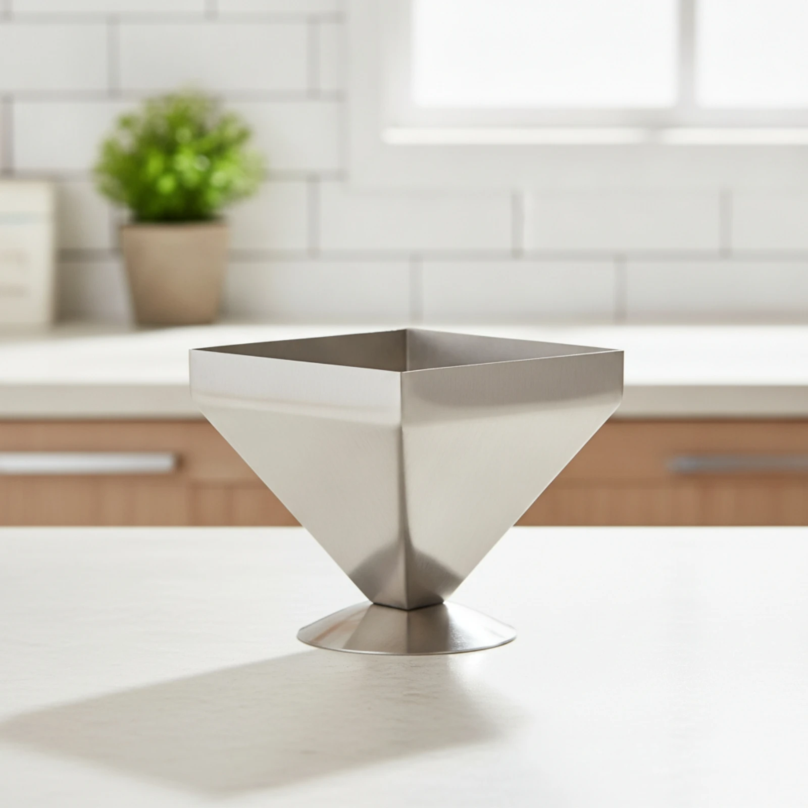 Stainless Steel Pyramid Mold Reusable Pyramid Food Mold Cooking Shaper Easy Release Rust Proof for Chefs, Plating, Catering