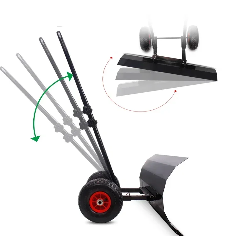 Колесная ручная лопата для удаления снега, большой инструмент, машина для удаления снега, артефакт, машина для удаления снега с колесами