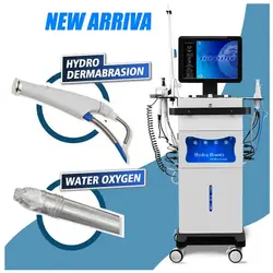 14 In 1 Oxygen Facial Machine Hydra Diamond Microdermabrasion Hydradermabrasion Hydro Machine Professional Deep Cleansing