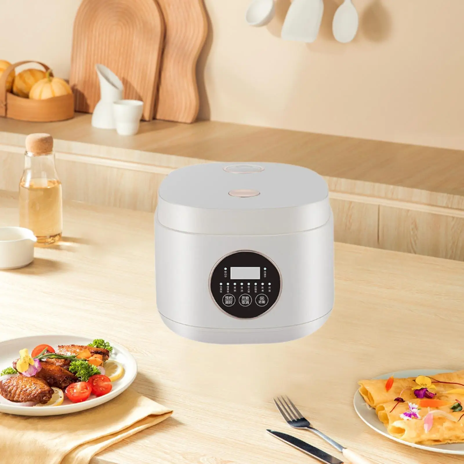 

Digital Rice Cooker Versatile 12H Timer Auto Keep Warm 7 Cooking Function Rice Cooking Pot for Soup Dumpling Steak Eggs Noodles