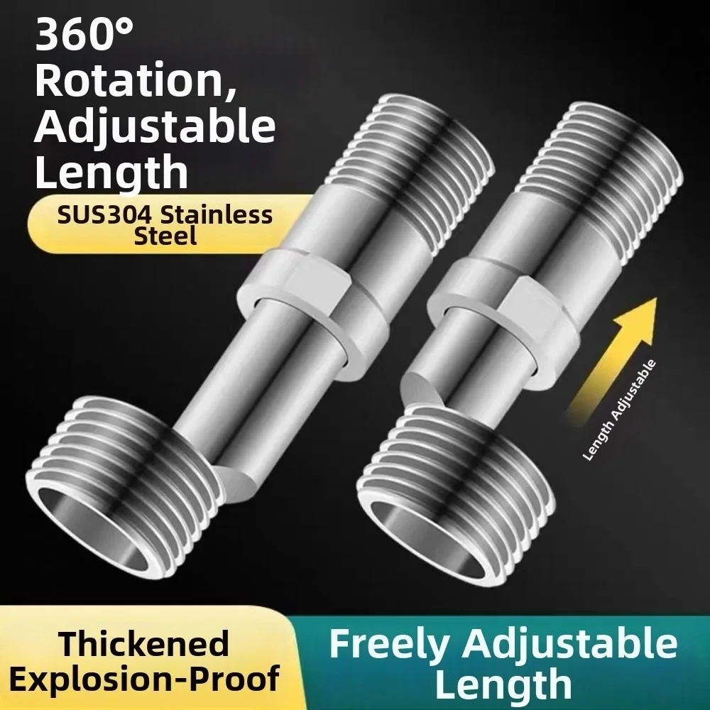 Adjustable Eccentric Extendable Nipple Curved Foot 360 Degree Eccentric Screw Adapter Wall Mounted Telescopic