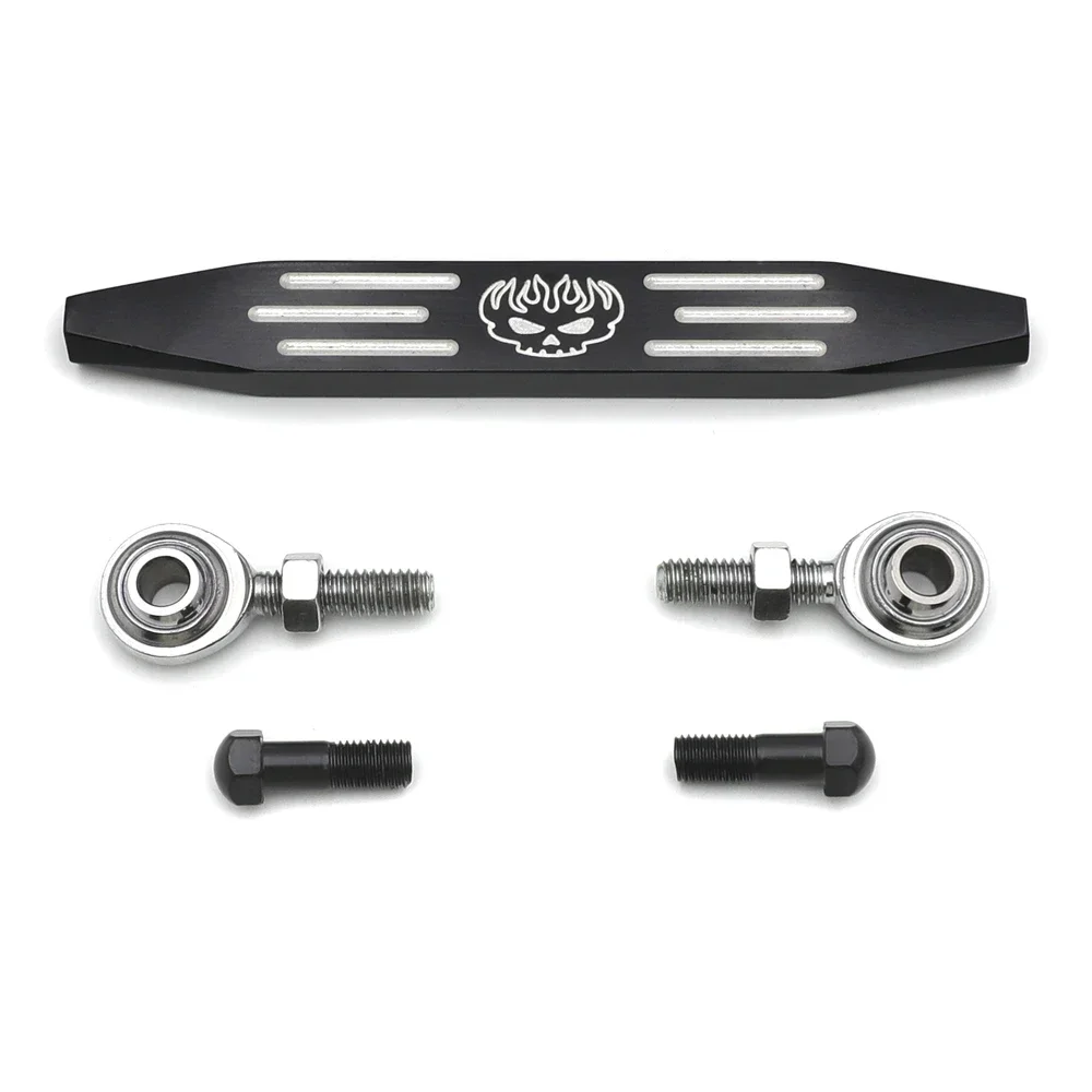 

Motorcycle Black Grooved Flame Skull Short Gear Shift Linkage for Harley 2004-Later 1200/883 XL Models