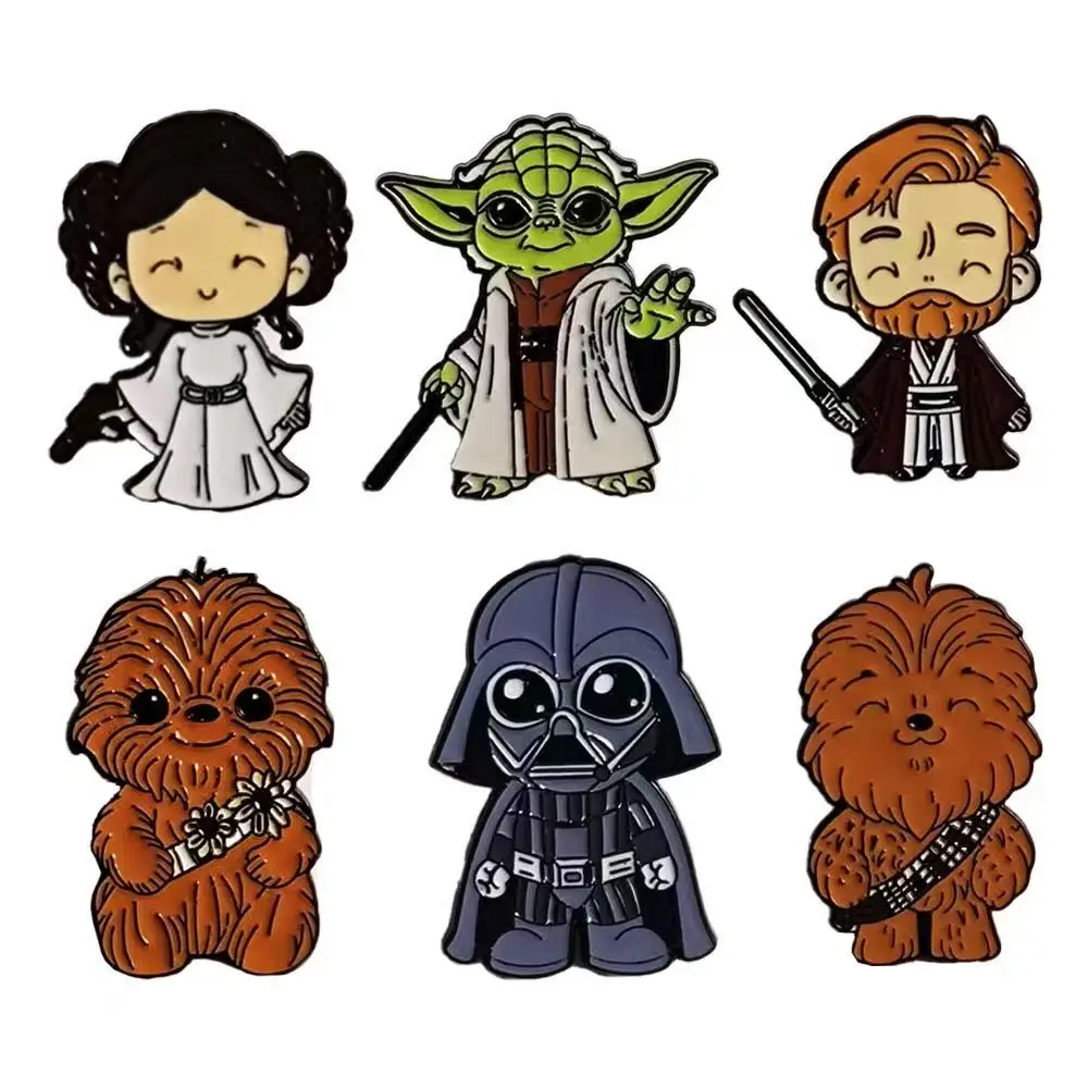 6-teiliges Cartoon-Anstecknadel-Set Anime-Abzeichen Broschen für Rucksäcke Unisex Emaille-Pins