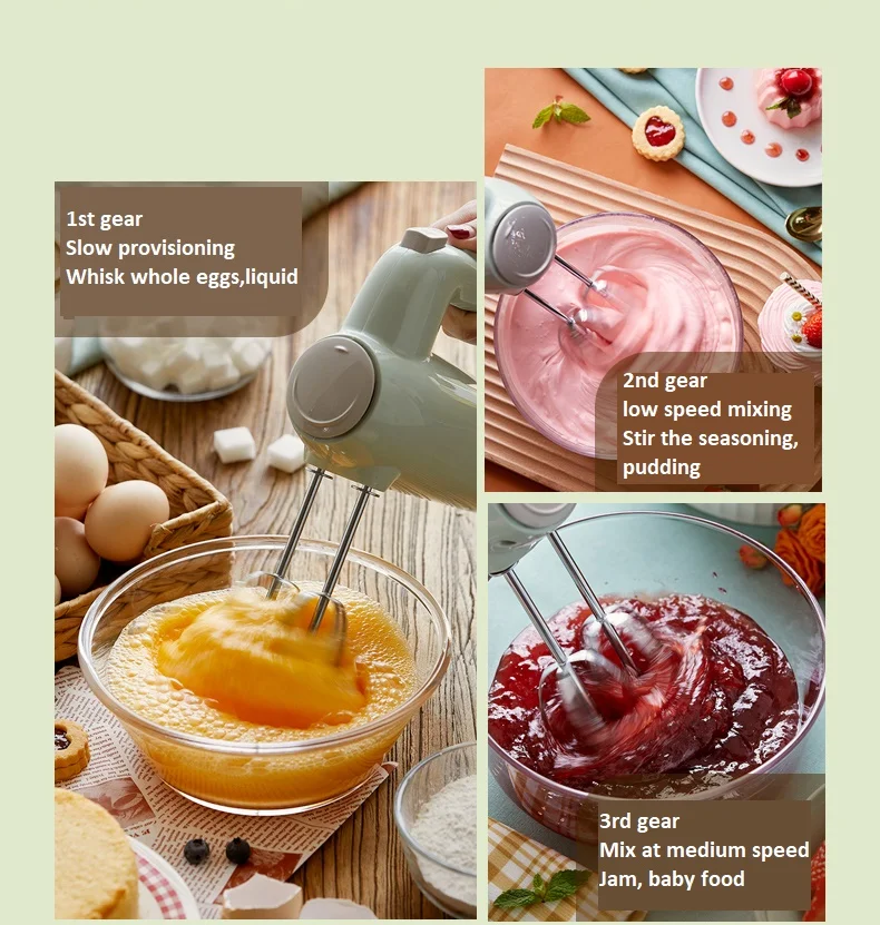 220 فولت صغيرة يده الكهربائية خافق البيض آلة المحمولة الغذاء آلة خلط كريم الحليب الخافق للخبز مع صندوق تخزين