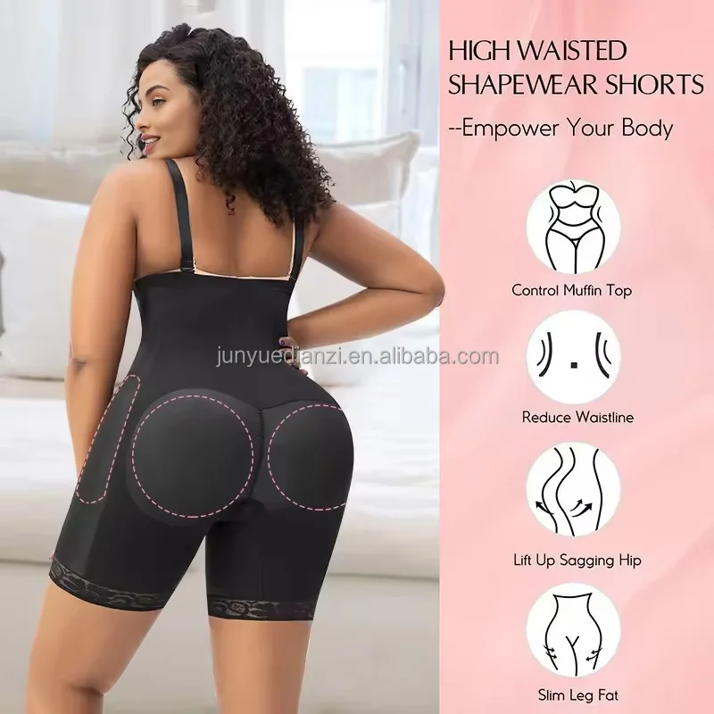 Hip Enghancer Pads Body Shaper Tummy Control Butt Lifter High Waist Padded Shapewear Fajas Colombianas Butt Pad Girdle