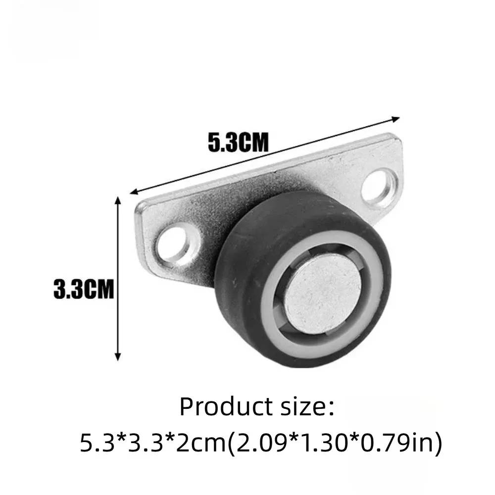 عجلة تثبيت جانبية صغيرة صامتة، بكرة عالمية، أسطوانة مثبتة على الجانب، باب داعم قوي، عجلة سفلية معلقة