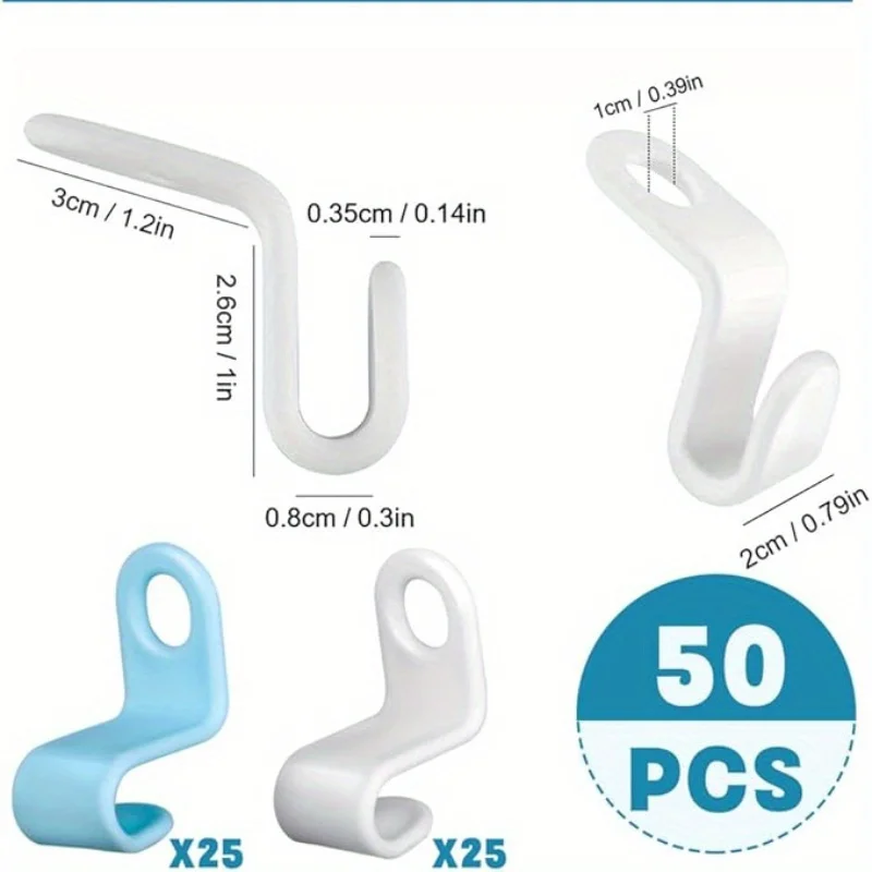 5PCS Wardrobe Hanger Hooks Organizer Connect Multifunction Cascading Plastic Bedroom Wardrobe Storage Space Saving Coat Hook