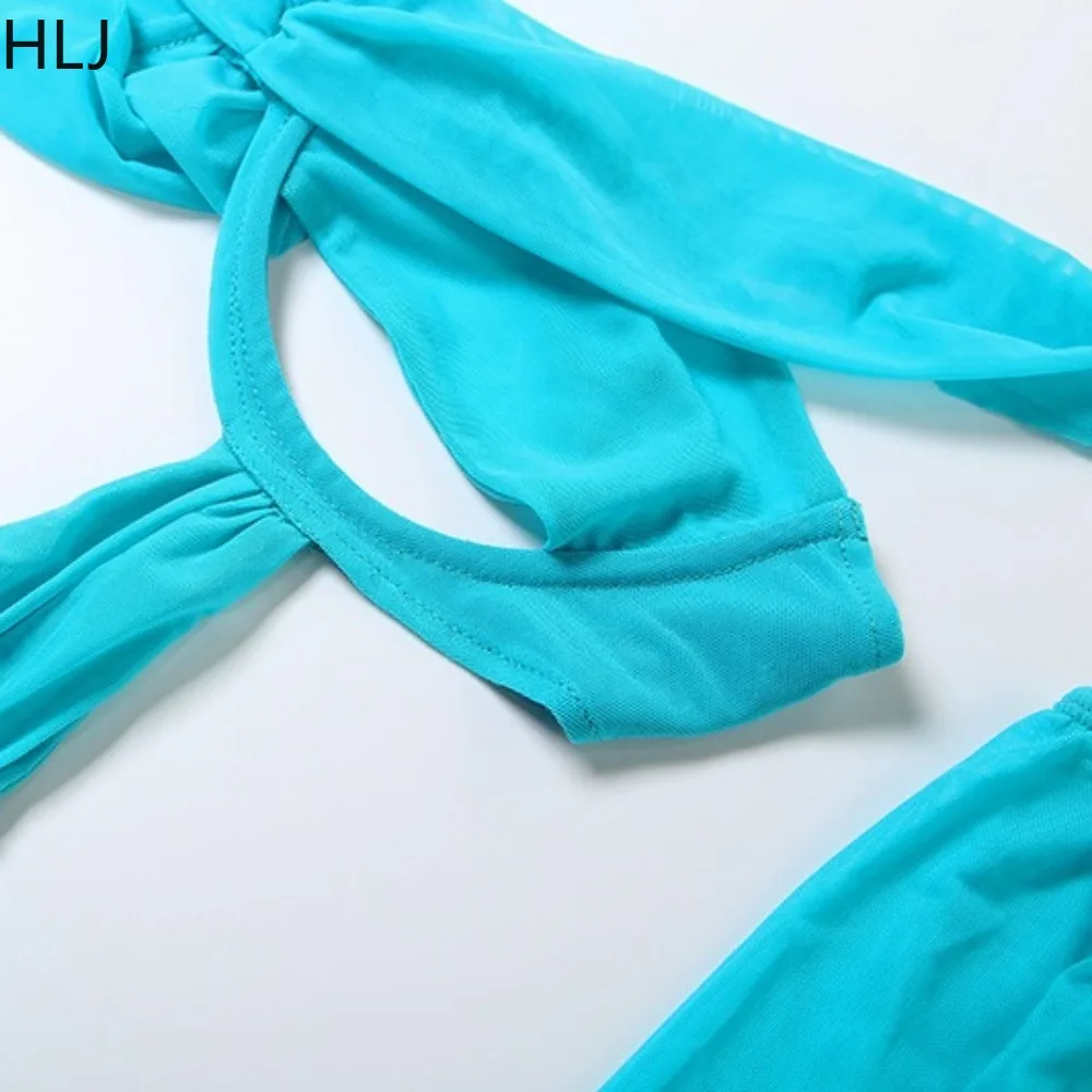 فساتين قصيرة مثيرة مفرغة من FAGADOER فستان نسائي شبكي مكشوف الأكتاف غير منتظم مُزين بقطع القماش ملابس خروج نسائية جديدة