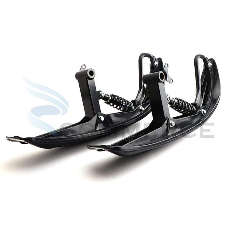 Snowmobile Black Plastic Skis For 50cc-250cc ATV Kids Go kart Buggy Quad Bike Electric Motorcycle Front wheels Accessories