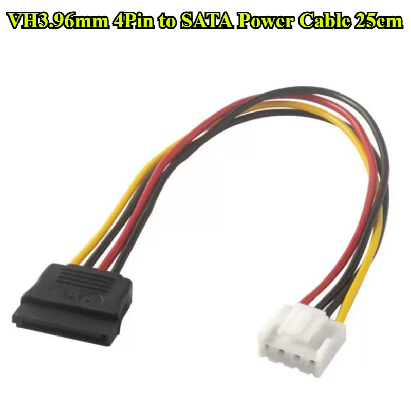 2/5/10Pcs/lot 4Pin To SATA Power Cable SATA To VH3.96mm 4P For Hikvision DAHUA Mini VCR IP Camera CCTV Hard Disk Power
