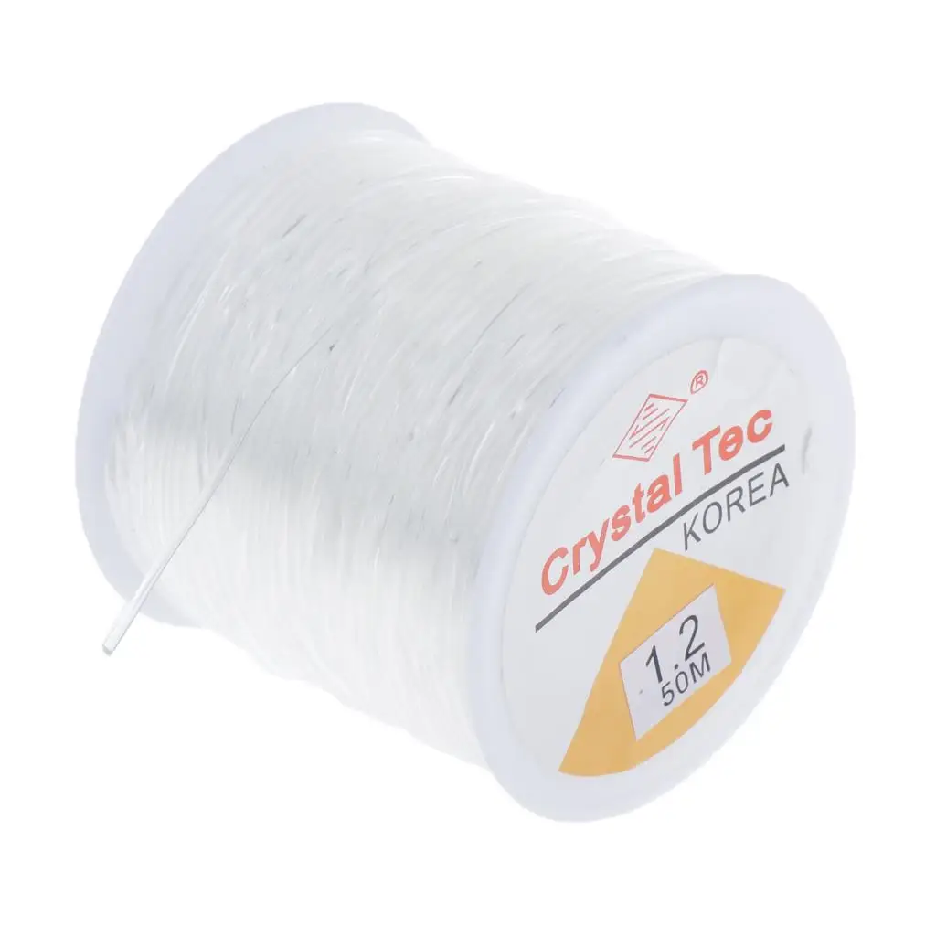 Elastic Jewelry Cord for DIY Necklace and Bracelet Beading Clear Stretch Thread Craft Accessory