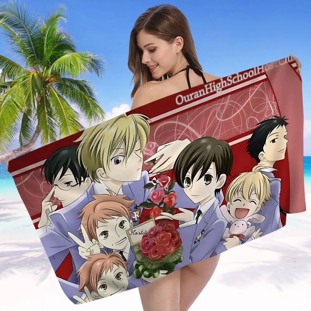 Anime Ouran High School Host Club Microfiber Beach Towel Absorbent Quick dry Soft Yoga Swimming Resort Mountain Climbing Towel