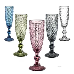 200ml Creative Diamond Goblet Family Bar Banquet Relief Champagne Whiskey Brandy cup Art Fashion Wine Drinkware