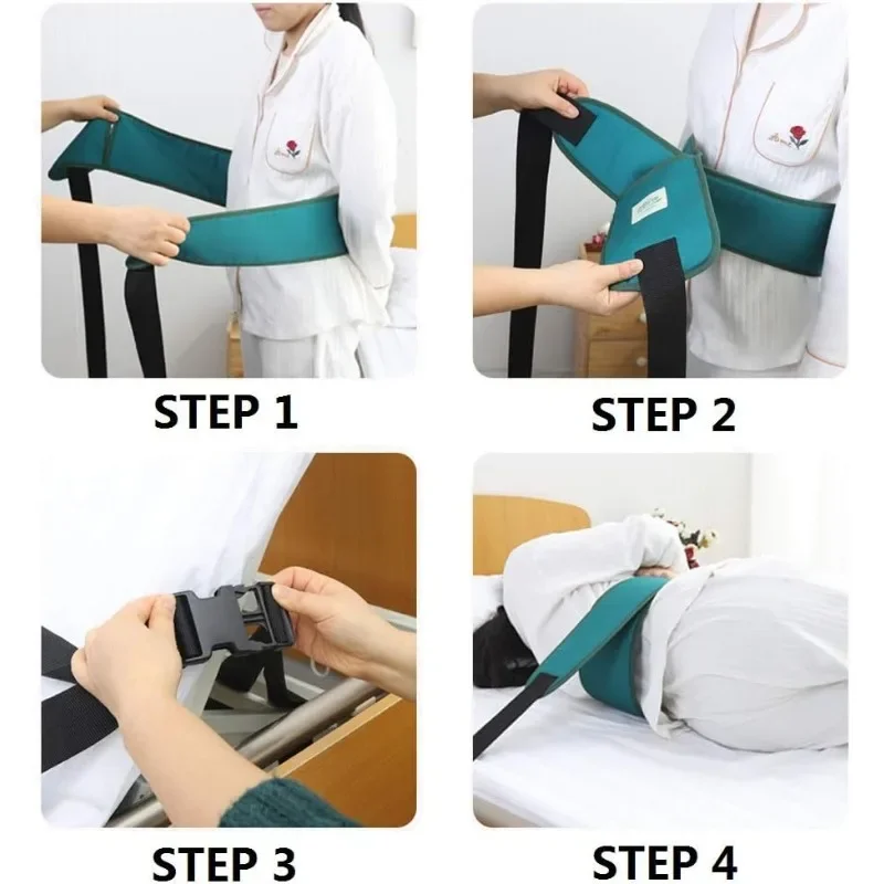 200Inch Anti-Fall Waist Safety Strap Adjustable Bed & Wheelchair Belt for Elderly Prevent Slip Bed Guard Auxiliary Safety Use