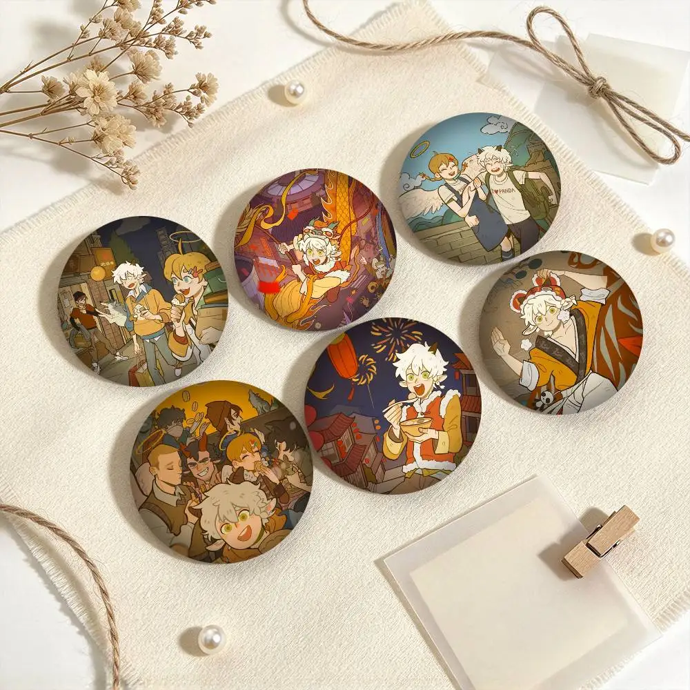 1031 M-Manga  All Saints Street  25 32 44 58 75mm Badges Personalized Round Brooches Pins Accessory Gift
