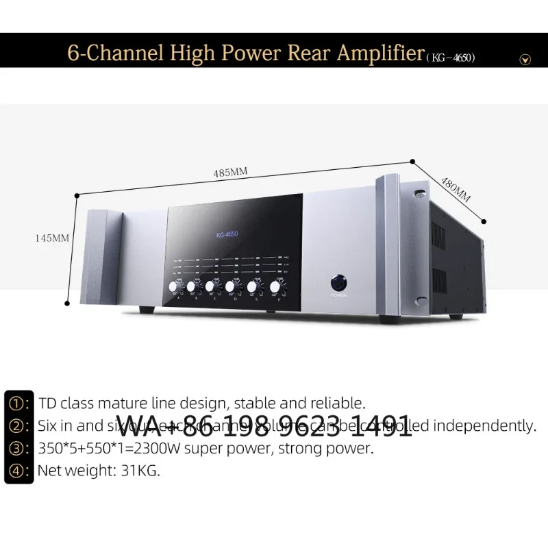 7.1 Channel High-end Home Cinema Audio System Panoramic Sound Speaker Set for Villa Private Club Family Entertainment