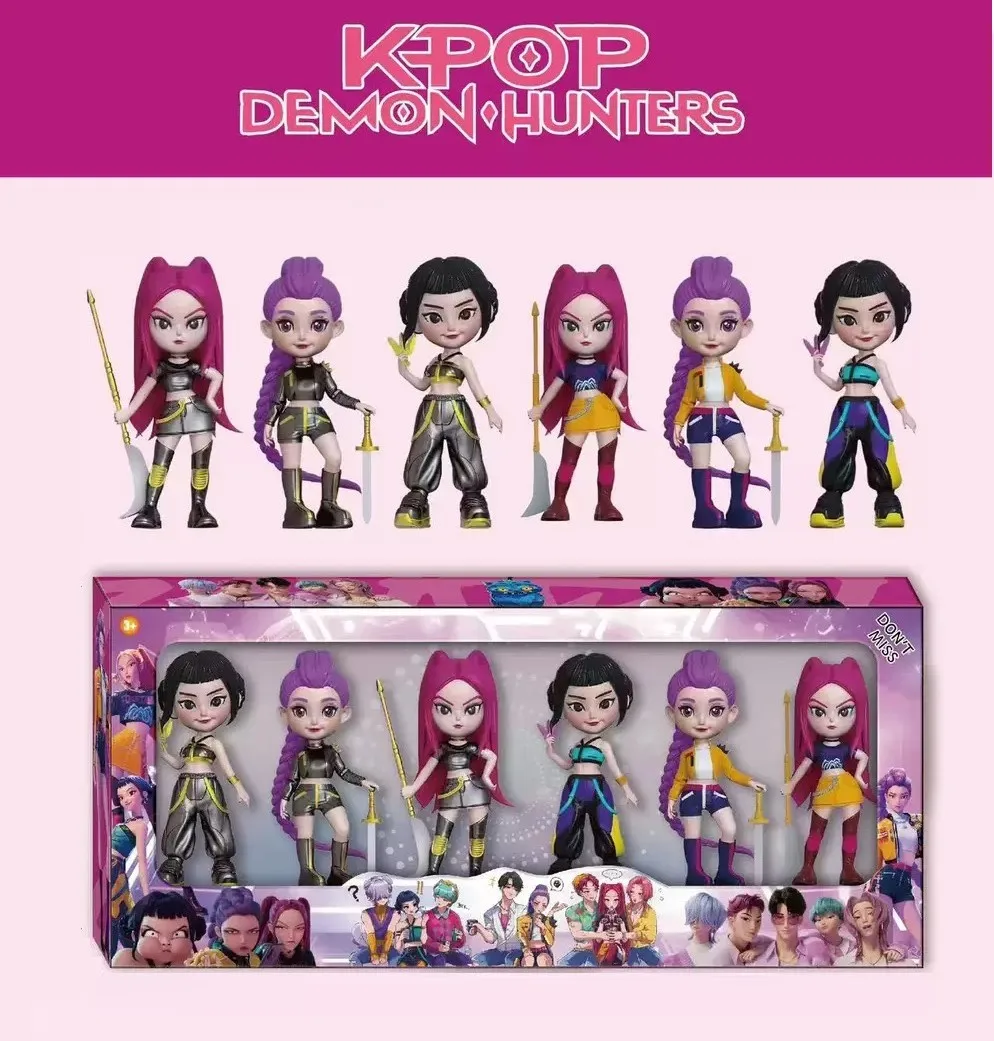 

Demon Hunters Anime Kpop Figure Model Toy Cartoon Gaming Peripherals Desk Decoration Collection Figures Model Toy For Kid Gift