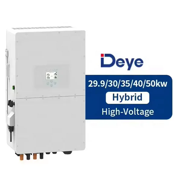 Deye Hybrid Inverter Hv 50kw 30kw Sun-50k-sg01hp3-eu-bm4 3 Phase Deye 50kw Eu Version Commercial High Voltage Hybrid Inverter