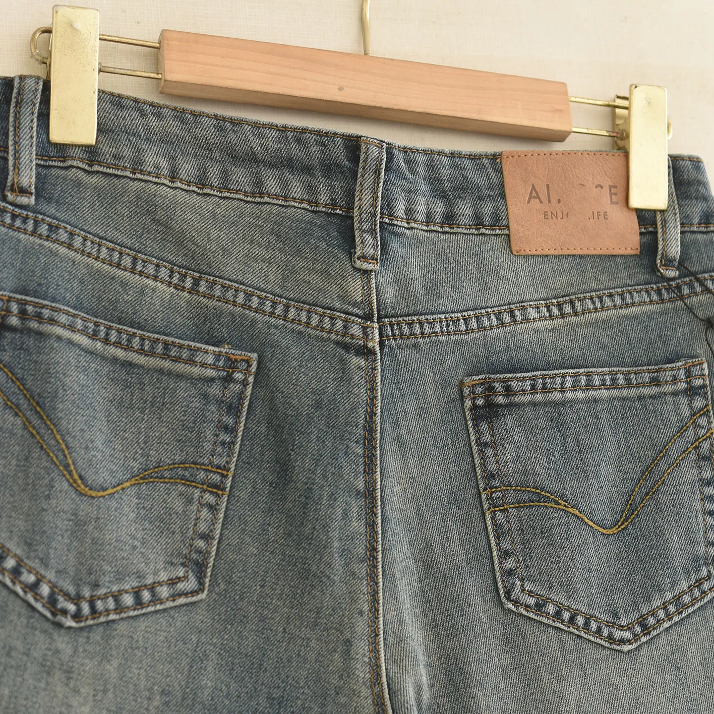 Slim Fit High Waist Bell Bottom Jeans Women's Autumn Fashionable Korean Style Early Fall New Arrival Ladies Denim Pants