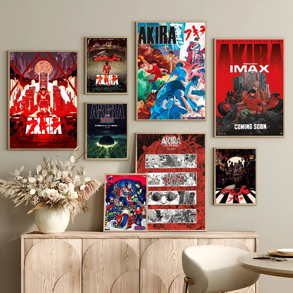 Anime A-Akira DIY Sticky Poster Fancy Wall Sticker For Living Room Bar Decoration Wall Decor