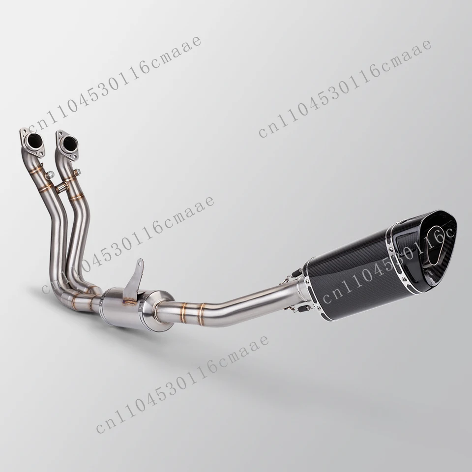 Motorcycle Exhaust Pipe High Quality Tail End Carbon Fiber Muffler Connection Pipe for RS660 TUONO 660 (2021-2024)