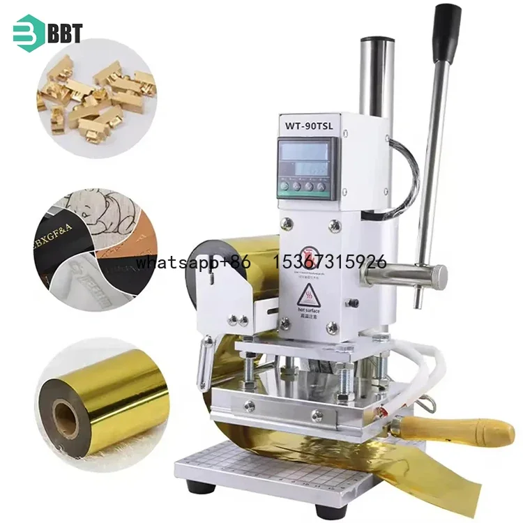 Small Manual Hot Stamping Machine Multi-Function Logo Leather Hot Stamping Embossing Machine Copper Mold Hot Press