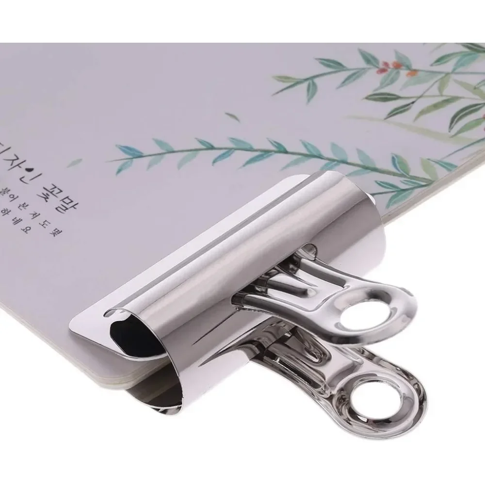 News Multi-functional Metal Clamp Paper Clips Strong Binder School Office Household Stationery Supplies Stainless Steel 2025