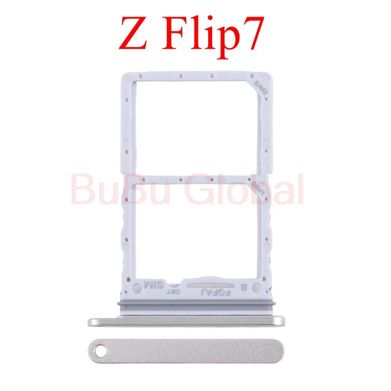 

Для Samsung Galaxy Z Flip7 SM- F766, двойной лоток для SIM-карты, слот для SIM-карты, запасные части, детали для смартфона Flip 7, детали