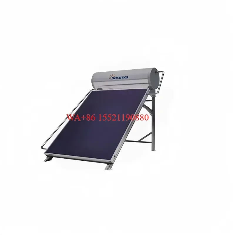 WMWMNU for TR-120E Pressurized Flat Plate Solar Water Heater 120L Enamel Tank Compact Rooftop System Outdoor Household Use