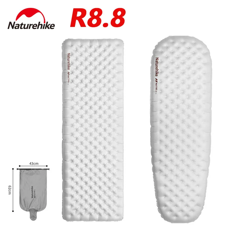 

Naturehike R8.8 Inflatable Cushion Ultralight Sleeping Pad Camping Outdoor Moisture-proof Mat Inflatable Thermal Air Mattress