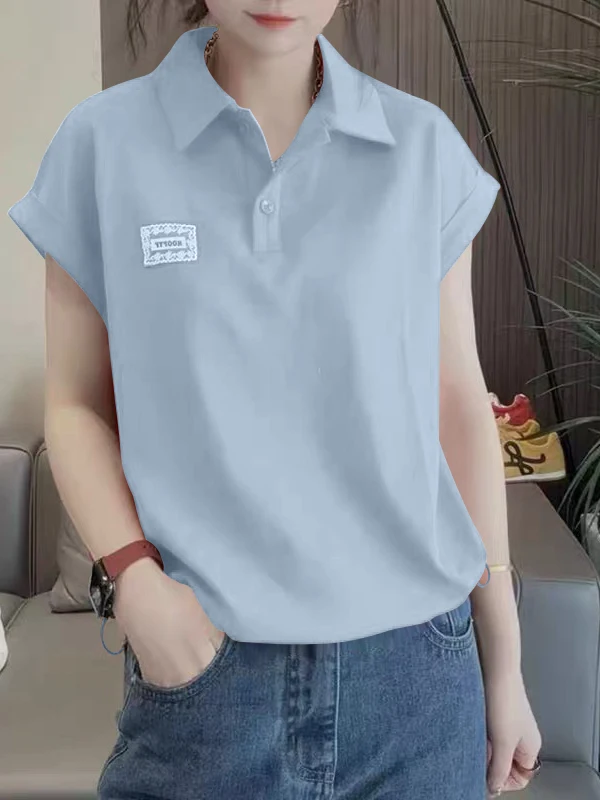 

Slimming Pure Cotton ort Sve T-irt Women's Faion Summer Clothing Large Size Loose Belly Covering Small Flng Sve...