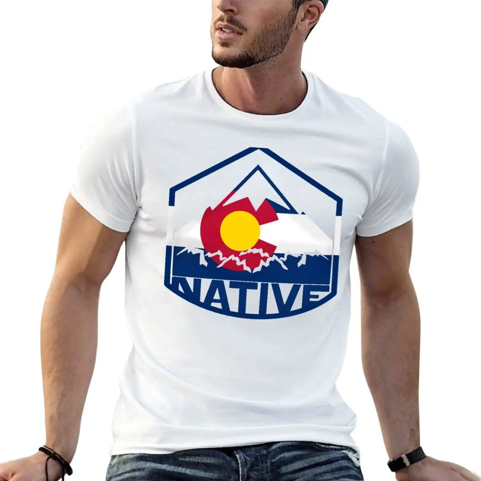 Native Colorado T-Shirt Man t-shirt boys animal print t shirts men