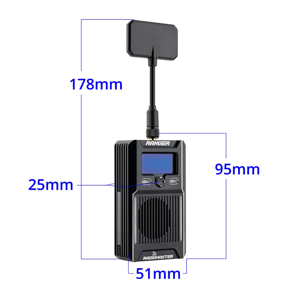 Transmitter  ELRS RF Module 2.4GHz 1W Long Range 1000Hz WiFi Bluetooth for FPV Drone RC with RP1 x2 & RP2 x1 Combo