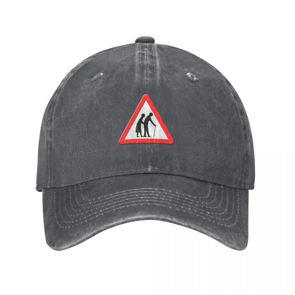 Elderly people road sign UK Baseball Cap Fishing cap hard hat New Hat Women's Golf Wear Men's