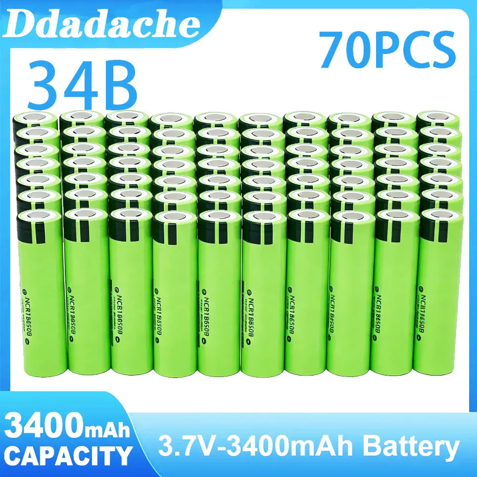 Nieuwe Originele NCR18650B 34B 3.7V 18650 3400mAh Oplaadbare Lithiumbatterij Zaklamp Batterij