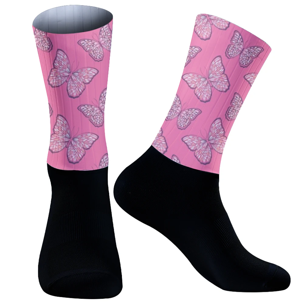 Chaussettes de compression de haute qualité pour hommes et femmes, chaussettes de sport professionnelles, course à pied, cyclisme, vélo, extérieur, nouveau, 2024