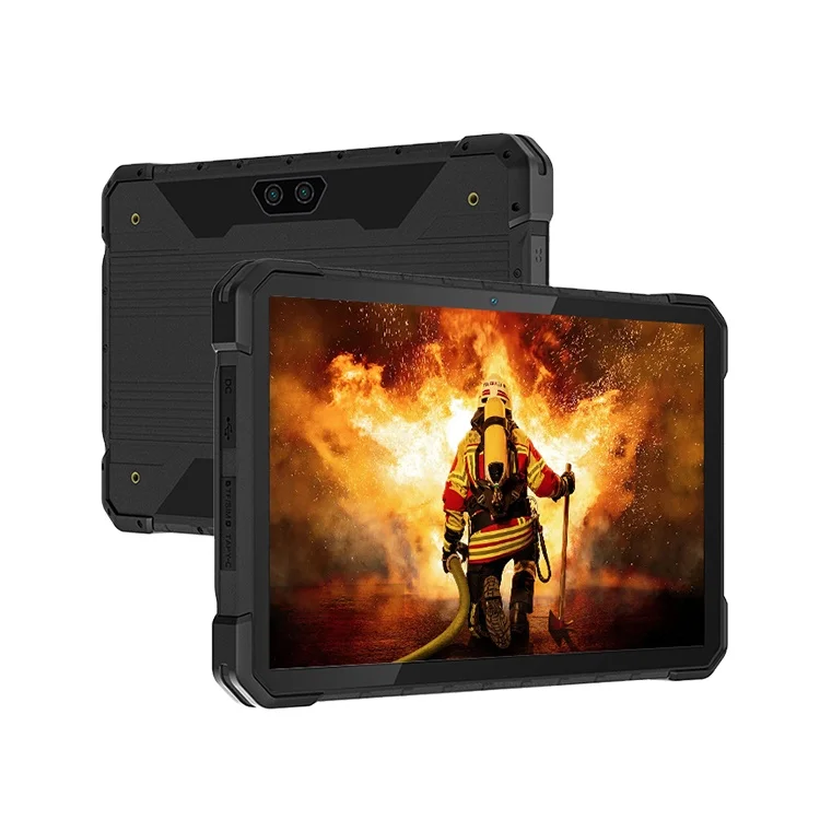 IP68 10 Inch Android Os 1000nit Sunlight Display with Fingerprint Barcode Scanner Rugged Industrial Tablet Pc
