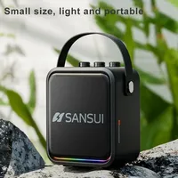 SanSui T91 60W High Power Wireless Portable Microphone Bluetooth Speaker Sound Family Party Karaoke Subwoofer Caixa De Som