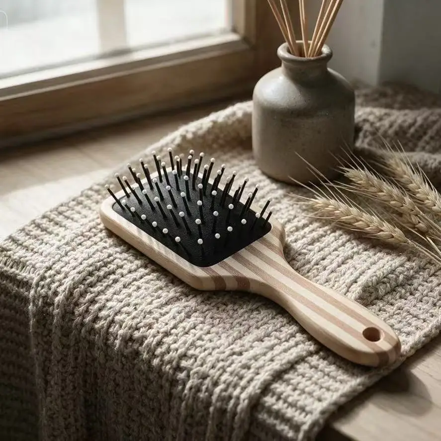 New Household Multifunctional Massage Comb Shun Hair Salon Comb Handheld Compact Portable Portable Creative Simple