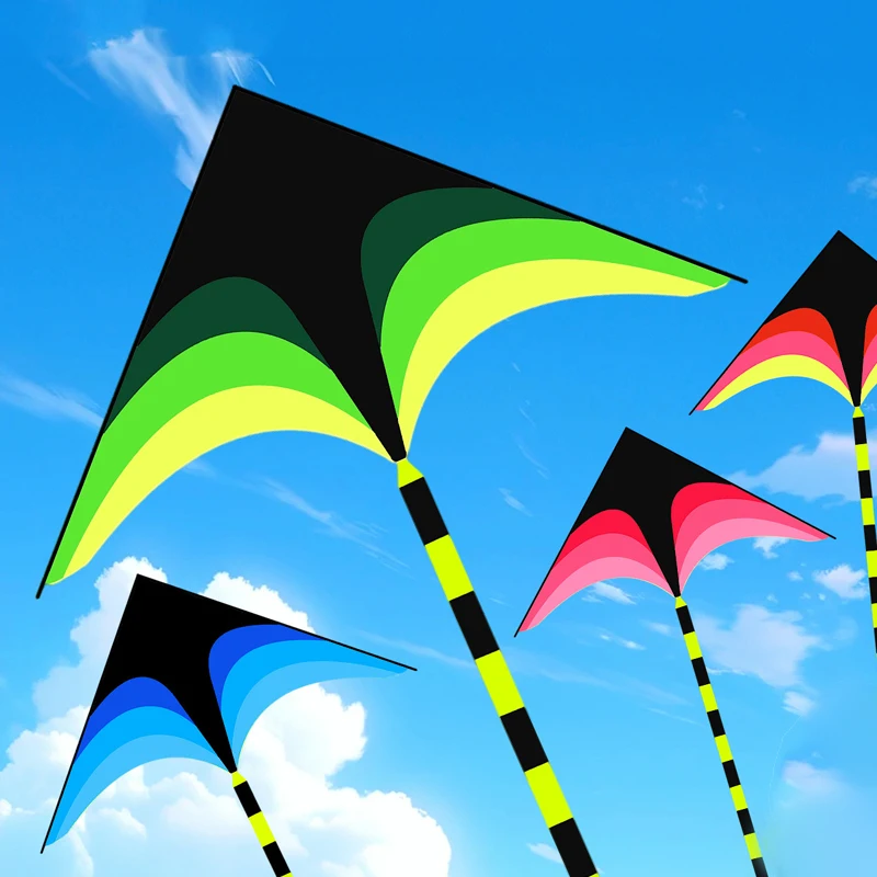 Large Delta Kite for Kids & Adults Easy to Fly Large Huge Delta Kite Come with 5m Tail Easy to Fly Kite Outdoor Toy